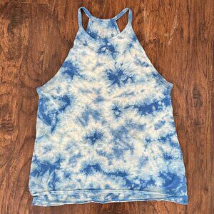 Mossimo Supply Co. Blue Tie Dye Tank, Size M
